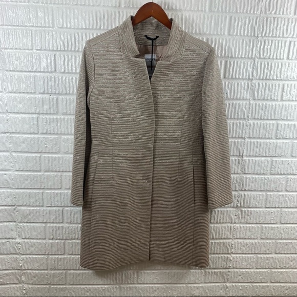 Cinzia Rocca Icons Jackets & Blazers - Cinzia Rocca Brocade Metallic Blazer Jacket Gold Blush NWT 8 44